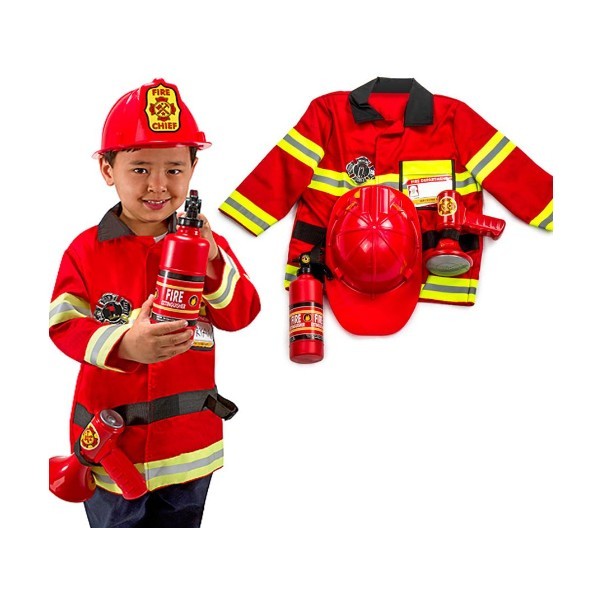 Superbe Costume De Pompier Pour Enfant
